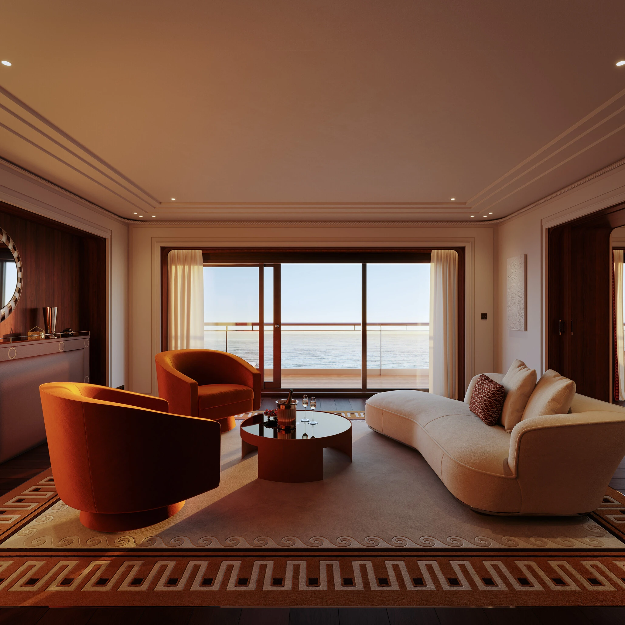 Corinthian Appartement Suite Living Room