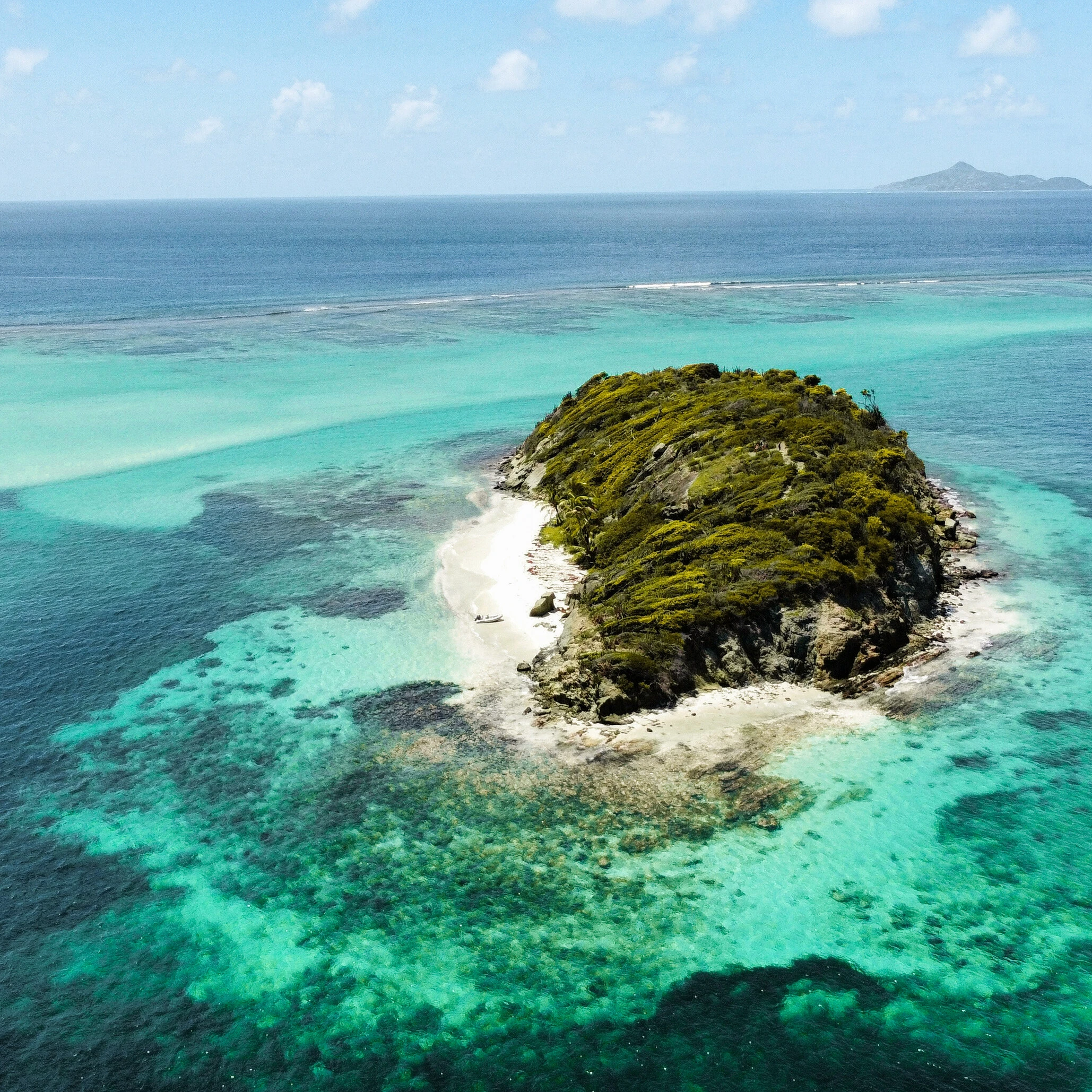 Tobaco cays aerial view